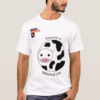 Camiseta Vaca esférica - Jovem Cientista