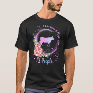 Camiseta Vaca Eu Gosto de Vacas E Talvez 3 Pessoas Fazenda