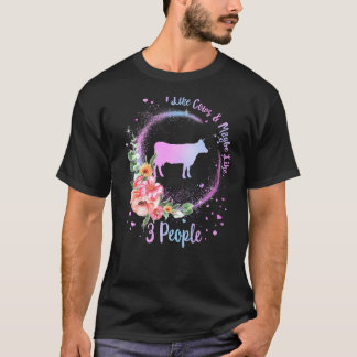 Camiseta Vaca Eu Gosto de Vacas E Talvez 3 Pessoas Fazenda 