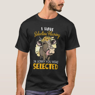 Camiseta Vaca Eu Tenho Audição Seletiva Desculpe Você Foi E