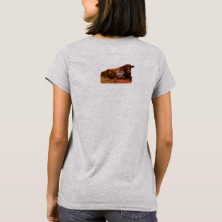 Camiseta Vaca falando meh boca aberta som de mugido