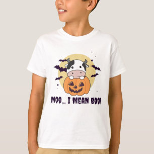 Camiseta Vaca Fantasma Cute Kawaii Halloween Moo Eu Quero D