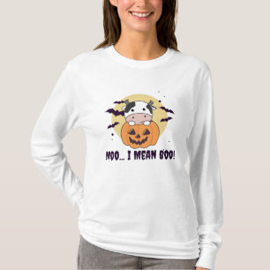Camiseta Vaca Fantasma Cute Kawaii Halloween Moo Eu Quero D