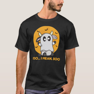 Camiseta Vaca Fantasma Cute Kawaii Halloween Moo Eu Quero D