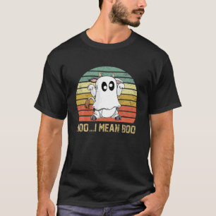 Camiseta Vaca Fantasma Moo Quero Dizer Boo Halloween 2021 V