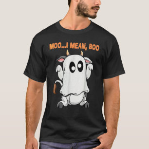 Camiseta Vaca Fantasma Mugido Quero Dizer Boo Halloween Vac