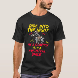 Camiseta Vaca Fantasmas de Halloween Esqueleto Abóbora Cava