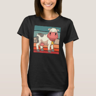 Camiseta Vaca-Fazenda-animal-de-raça-branca
