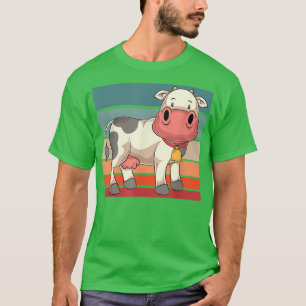 Camiseta Vaca-Fazenda-T-Shir de animais de criação