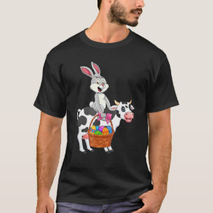 Camiseta Vaca-Felz pascoa de coelho giro-cônico 1