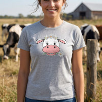 Vaca Fofa com Motivo de Flor de Margarida - Amante