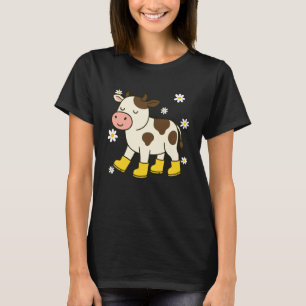 Camiseta Vaca Fofa de Botas de Chuva