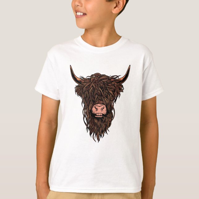 Camiseta Vaca Highland (Frente)