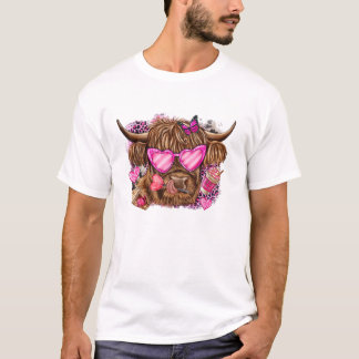 Camiseta Vaca Highland do Dia dos Namorados
