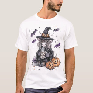 Camiseta Vaca Highland do Halloween