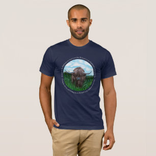Camiseta Vaca Highland, Meu Coração está nas Highlands