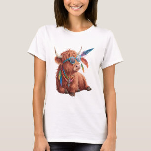 Camiseta Vaca Highland Png, Vaca Legal Png, Óculos de Sol
