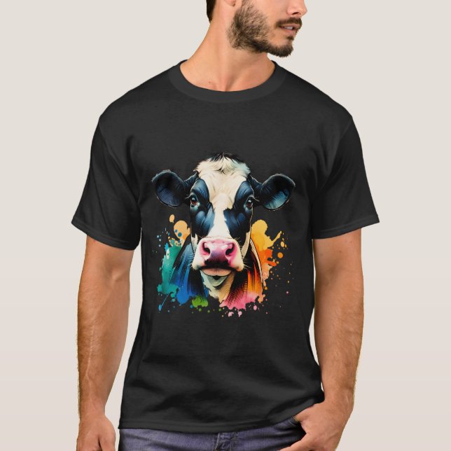 Camiseta Vaca Holstein (Frente)