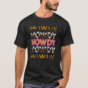 Camiseta Vaca Impressão Howdy Country West Cowgirl Nashvill