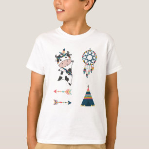 Camiseta Vaca índia Pasta de Cabeça de Morte Dicas