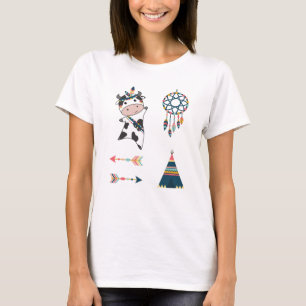 Camiseta Vaca índia Pasta de Cabeça de Morte Dicas