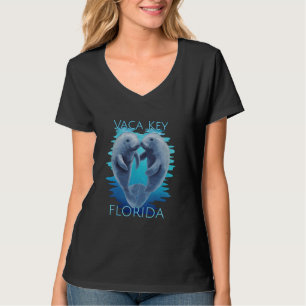 Camiseta Vaca Key Florida Vacation Cute Manatees Sea Cow