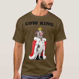 Camiseta Vaca King Fazenda Boi T Farmer Mens Vaca