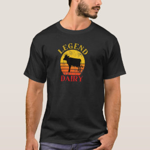 Camiseta Vaca Leiteira De Legenda Uma Legenda Na Pulsação D