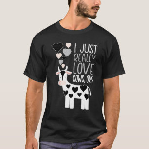 Camiseta Vaca Leiteira Fofa Eu Só Amo Vacas Ok
