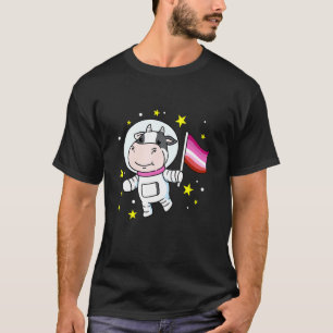 Camiseta Vaca Lésbica No Espaço Lésbica