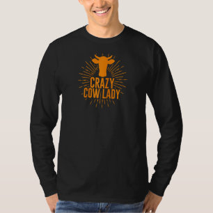 Camiseta Vaca Louca Enlouquecida Vaca Para Meninas Mulheres