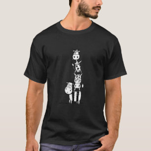 Camiseta Vaca Louca Pilha Desenho Animado Divertido Fazenda