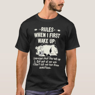 Camiseta Vaca Manda Quando Eu Acordo Primeiro