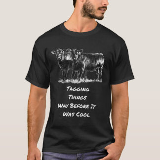 Camiseta Vaca Marcando Coisas Muito Antes de Ser Legal Pret