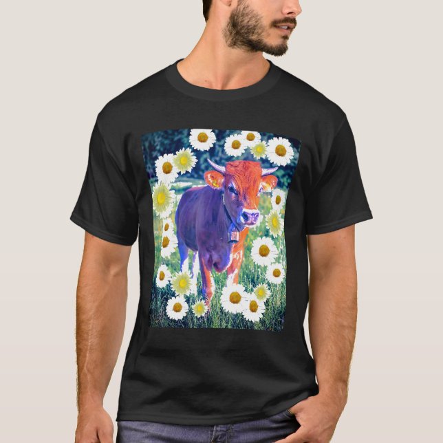 Camiseta Vaca Margarida Estilo Fazenda Fofo (Frente)