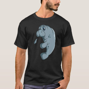 Camiseta Vaca Marinha Manati Crianças Meninos Meninas