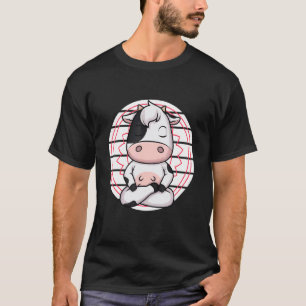 Camiseta Vaca Meditando Animal Meditação Chakra Zen Yoga P