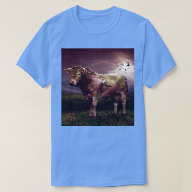 Camiseta Vaca militar do Fonebook (Frente do Design)