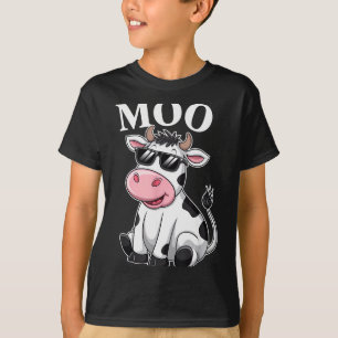 Camiseta Vaca Moo - Vaca Engraçada de Fazendeiro para Homen
