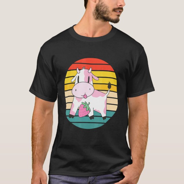 Camiseta Vaca Morango Fofa (Frente)