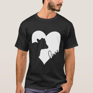 Camiseta Vaca No Coração Vacas Amam