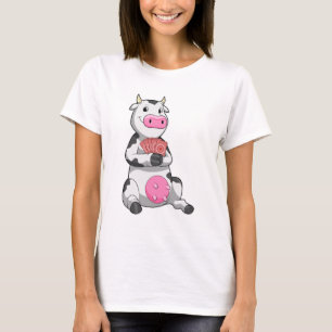 Camiseta Vaca no Poker com cartões Poker