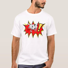 Camiseta Vaca numa explosão de estouro KAPOW