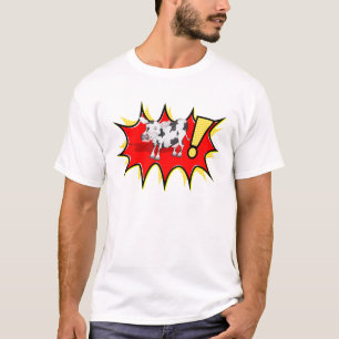 Camiseta Vaca numa explosão de estouro KAPOW