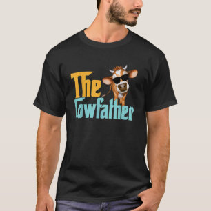 Camiseta Vaca O Padrasto da Vaca Vintage Divertido
