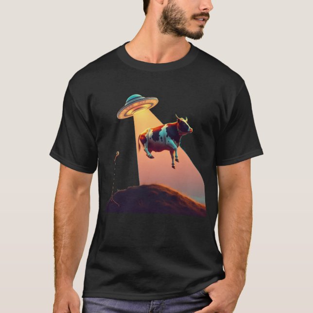 CAMISETA VACA OVNI (Frente)