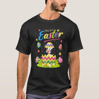 Camiseta Vaca Ovo de Páscoa Engraçado Vaca Feliz Páscoa