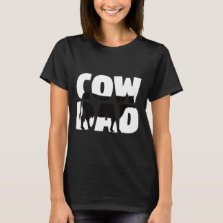 Camiseta Vaca Pai Vaca Para Pai Zoológico Animal
