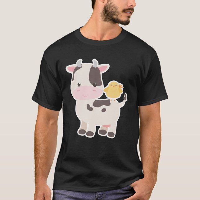 Camiseta Vaca para Dia de Vaqueiro de Vaca (Frente)