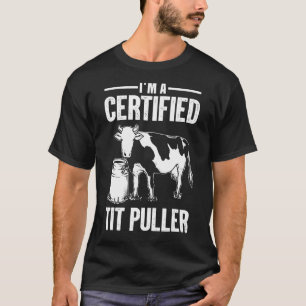 Camiseta Vaca Para Homens Criadoras De Vaca Leiteira